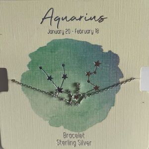 NEW Silver Aquarius Constellation Bracelet